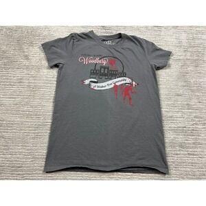 Lucy Justice T Shirt Mens Small Gray Woodbury Shoppe Walking Dead Graphic Tee S